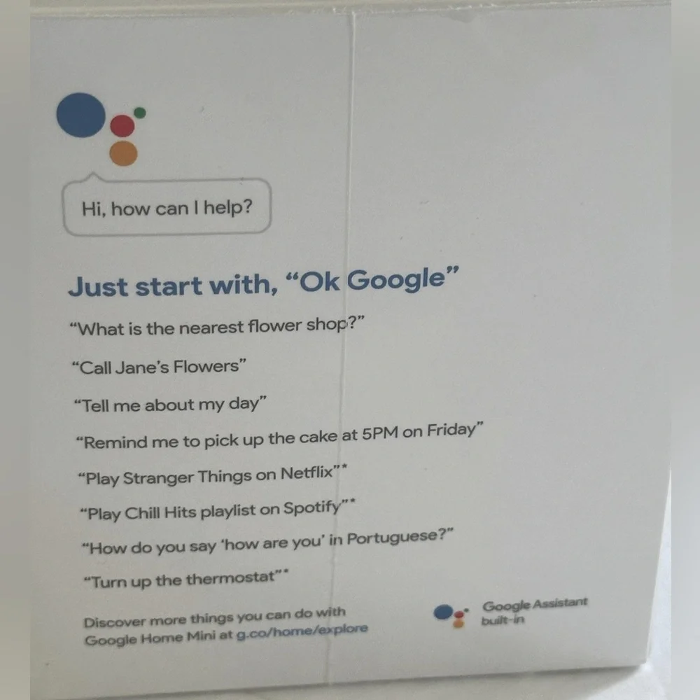 GOOGLE || Home Mini - Light Gray Smart Speaker